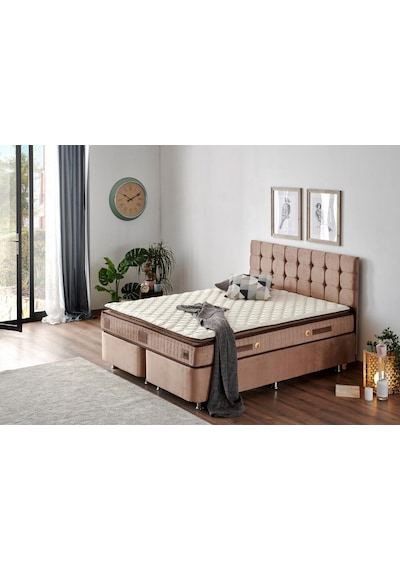 Nironyatak W.Cotton 180X200 Çift Kişilik Pedli Yatak Full Ortopedik Yaylı Ya