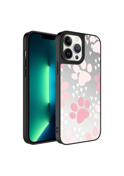 Apple Uyumlu iPhone 13 Pro Kılıf Aynalı Desenli Kamera Korumalı Parlak Zore Mirror Kapak Pati