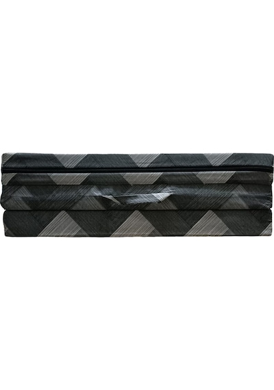 Lüks Katlanır Yatak 80x180x8 Cm Sünger Gri Zikzak