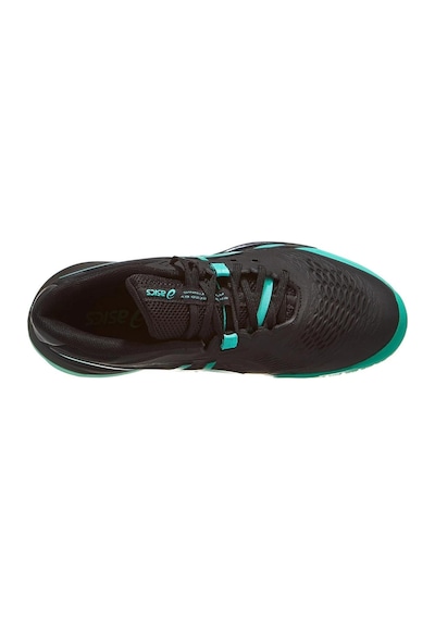 Asics Gel Resolution X Erkek Siyah Yeşil Tenis Ayakkabısı Siyah