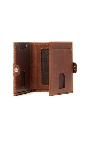 Crazy Kahve Cüzdan & Kartlık Unisex 781 Grande Deri Cüzdan Kartlık kahverengi
