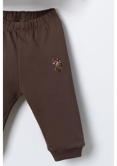 U.S. Polo Assn. Erkek Bebek Baskılı Krem Uzun Kol Pijama Takım Usb3180-c-v1 Usb3180-c-v1