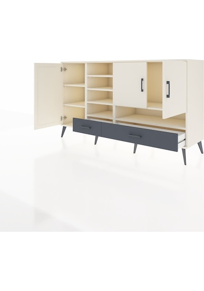 Hyperion Konsol 8 Raflı 2 Çekmeceli 3 Kapaklı 176x44x99 Aytaşı-ay Aytaşı-aytaşı/antrasit Hyperion Konsol 8 Raflı 2 Çekmeceli 3 Kapaklı 176x44x99 Aytaşı-ay Aytaşı-aytaşı/antrasit