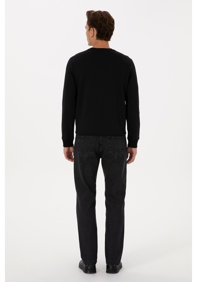 U.S. Polo Assn. Erkek Siyah Relax Fit Jean Pantolon 50316564-DN0027