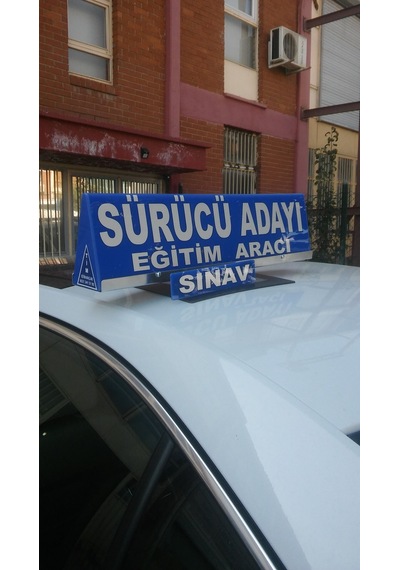 Sürücü Kursu Malzemeleri + Araç Üstlüğü + Sürücü Adayı Levhası