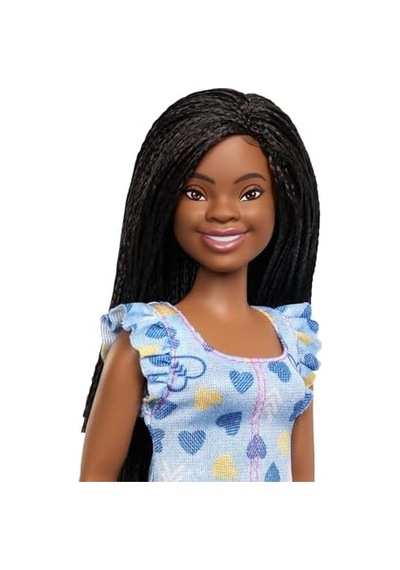 Fashionistas Doll 229, Down Sendromlu Bebek, Kalp Baskılı Elbise Giyen Bebek, Ulusal Down Sendromu Derneği İle Ortaklaştı