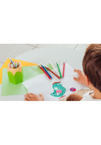 Bıc Kids Magic Silinebilir Keçeli Boya Kalemi 18'li Set 15 Renk + 3 Silgi Kalemi, Yıkanabilir, 5 Yaş Ve Üzeri Çok Renkli