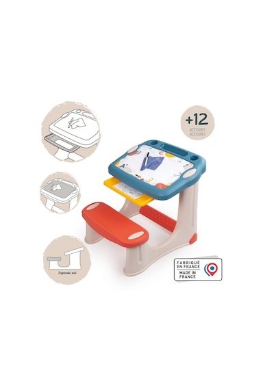 Smoby Silinebilir Aktivite Çalışma Masası Çok Renkli