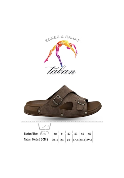 Sermoda Erkek Terlik - Çift Toka Ayarlanabilir Esnek Taban Deri Erkek Terlik T Kahve Kahverengi Sermoda Erkek Terlik - Çift Toka Ayarlanabilir Esnek Taban Deri Erkek Terlik T Kahve Kahverengi