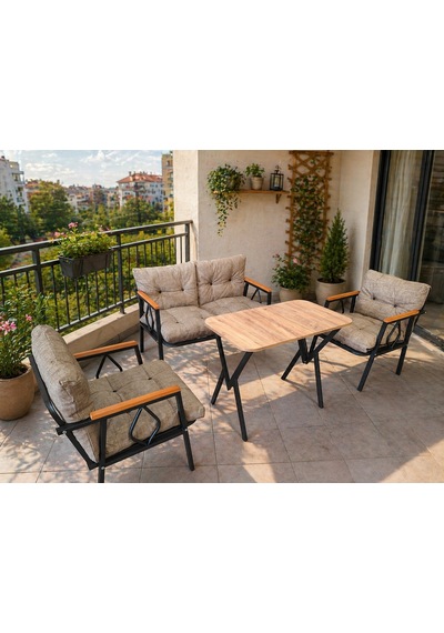 Doruk Home Damla Model Balkon Mobilyası 2 1 1 90x50 Masalı Bahçe Mobilyası Balkon Mobilyası Çay Seti Haki Doruk Home Damla Model Balkon Mobilyası 2 1 1 90x50 Masalı Bahçe Mobilyası Balkon Mobilyası Çay Seti Haki
