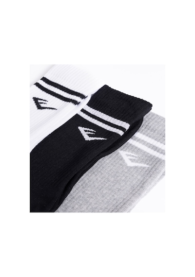 Everlast Stripe Econ 3'lü Karma Çorap Gri Melanj