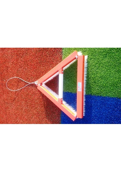 Silver Halı Kumlama Granül Fırçası 70 CM Üçgen Çok Renkli