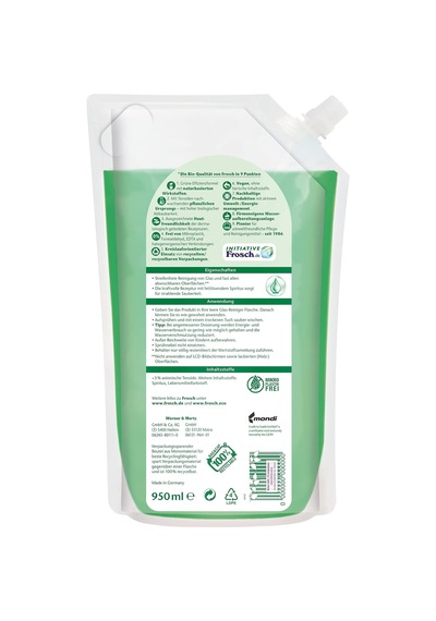 Spiritus Cam Temizleyici Yedek Dolum Paketi 950 Ml