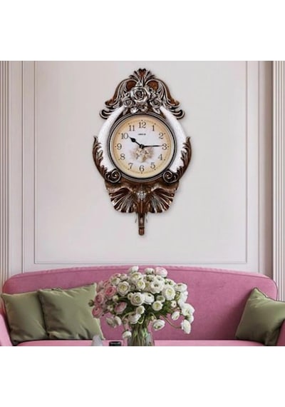 Duvar Saati Fil Temalı Büyük Polyester Saat Koy No.3 40 X 67 Cm çok Renkli