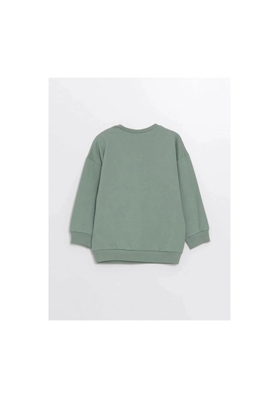 LC Waikiki Lcw Kids Yeşil Bisiklet Yaka Erkek Çocuk Sweatshirt Ve Eşofman Alt 2'li
