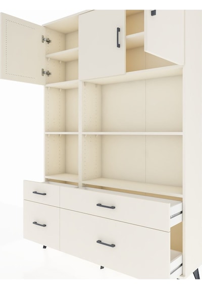 Arges Dolap 8 Raflı 4 Çekmeceli 3 Kapaklı 132x30x195 Aytaşı-a... Aytaşı Arges Dolap 8 Raflı 4 Çekmeceli 3 Kapaklı 132x30x195 Aytaşı-a... Aytaşı
