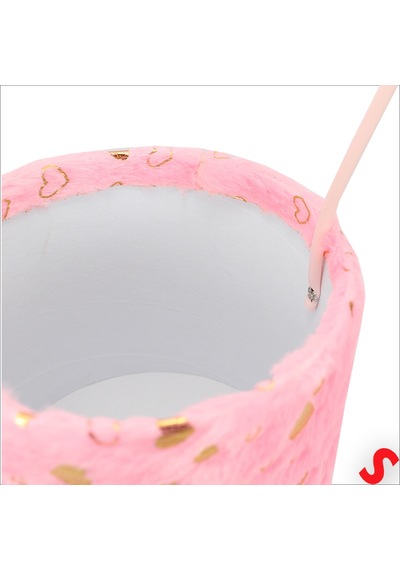 Susle Baby Hortum Saplı Kalpli Pembe Pelüş Kutu Orta Boy - 14 Cm