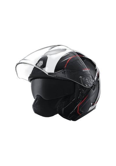 Of669 Shuttle Motosiklet Kaskı Güneş Vizörlü Yarım Açık Motorcu Kask Çok Renkli