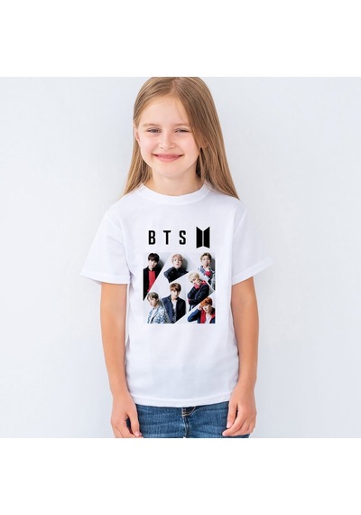 Bts Tasarımlı Çocuk Tişört T-Shirt Mr-01