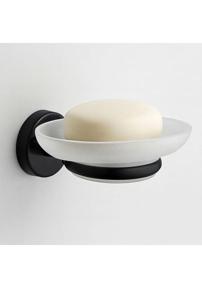 Siyah Metal Duvar Tipi Sabunluk Banyo Tuvalet Mutfak İçin Modern Ve Dayanıklı Duvara Monte Sabunluk Diğer