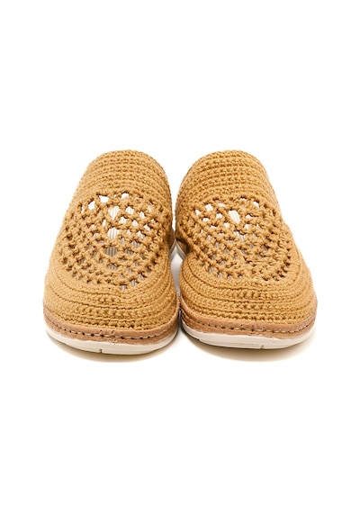 Terlik Kadın Bbs Jmy John May Knitwear Slippers Camel Kahverengi