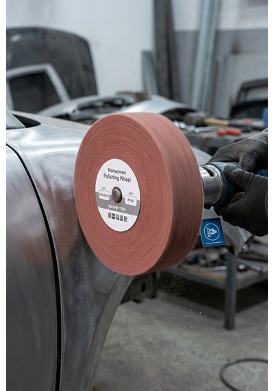 200x50 Mm P180 Polisaj Keçesi Çapak Alma Ve Metal Yüzey Parlatma Diski 1 Adet