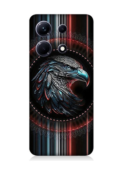 İnfinix Note 30 Uyumlu Kartal Baş Desenli Silikon Kılıf