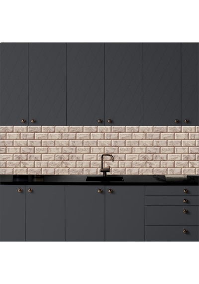 İbm9700 Mutfak Tezgah Arası Kendinden Yapışkanlı Folyo Kaplama Taş Desen 60cmx100cm