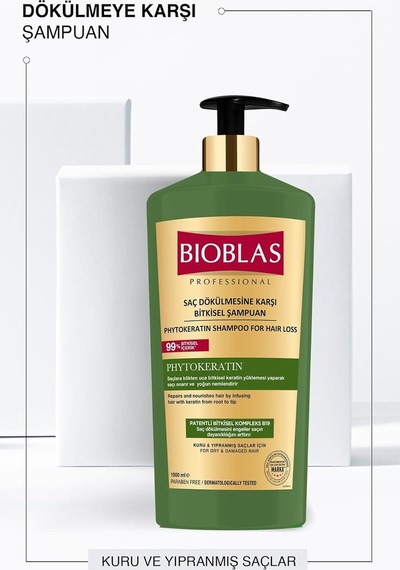Onarıcı Bakım Saç Dökülmesine Karşı Phytokeratin Şampuan 1.000 Ml - Keratin Bakım, Yıpranmış 5 Adet