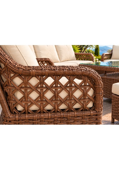 Rattan Bahçe Ve Balkon Takımı 3+3+1+1 Kahverengi