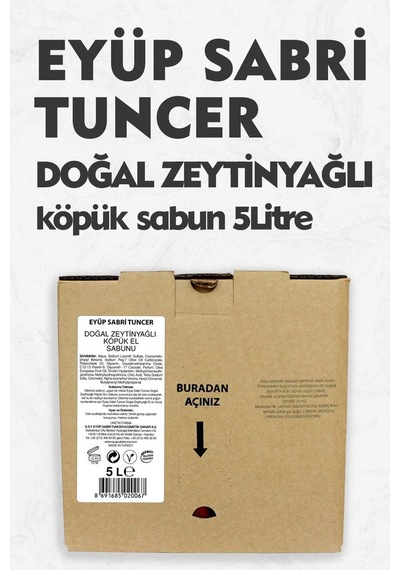 Eyüp Sabri Tuncer Köpük Sabun Zeytinyağlı 5000 Ml Diğer