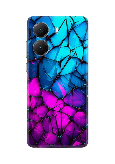 Xiaomi Poco X7 Pro Kılıf Limited Resimli Mavi Ve Pembe Kırık Cam 220