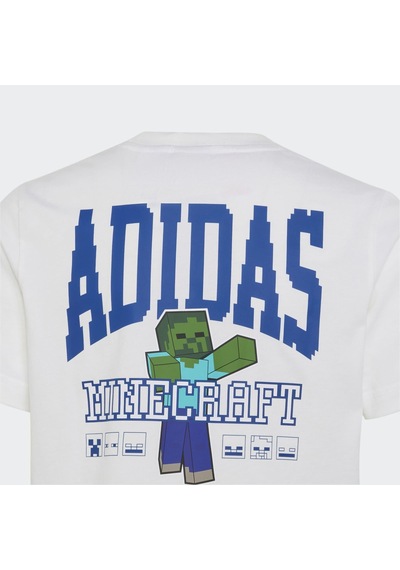 Adidas Minecraft Çocuk Beyaz Tişört Kh3205