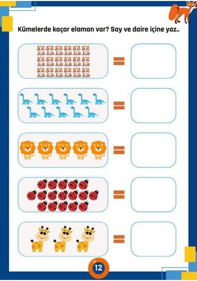 Yaz Sil Matematik Öğren Kitabı 3-10 Yaş