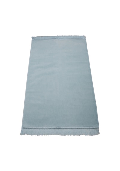 Kadife Velur Seccade Düz Renk 70x110 Cm. Mavi