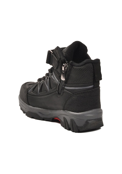 Siyah Polarlı Kaymaz Taban Çocuk Outdoor Bot 2301 P Siyah-siyah