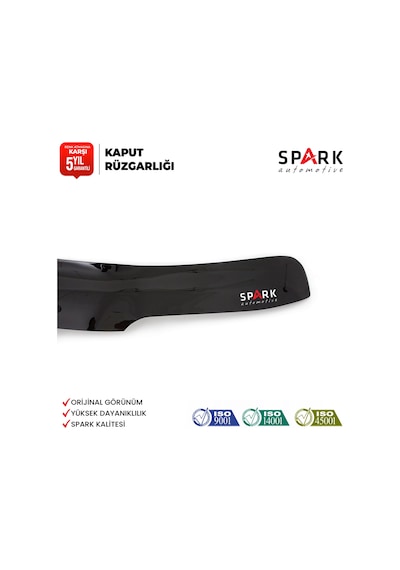 Volkswagen Transporter T5 2003-2009 Yıl Aralığı Uyumlu Kaput Rüzgarlığı 3mm