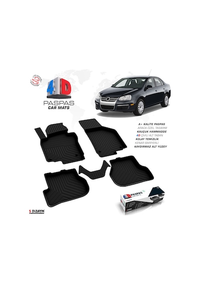 Vw Jetta 4D Havuzlu Paspas 2005-2010 A+Kalite