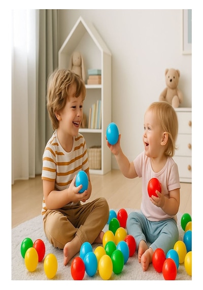 Atlas Baby&chıld Bubble 50'li 6 Cm Top Seti, Çocuklar İçin Güvenli Ve Eğlenceli Oyun Malzemesi