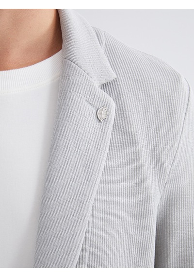 Lcw Vision Gri Dar Kalıp Erkek Blazer Ceket