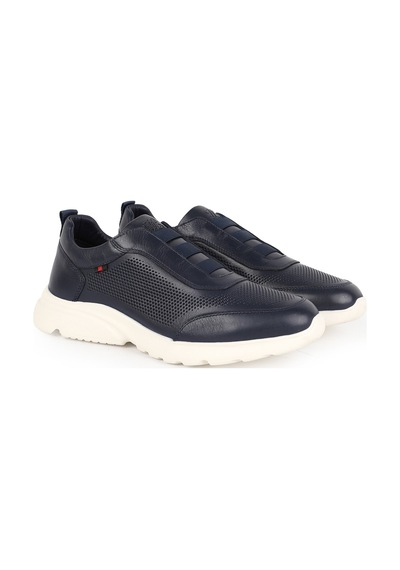 Libero Erkek Sneaker Ayakkabı Hakiki Deri Antik Slip-on Bağcıksız Delikli Hafif Kalın Eva Taban L6002 Lacivert Libero Erkek Sneaker Ayakkabı Hakiki Deri Antik Slip-on Bağcıksız Delikli Hafif Kalın Eva Taban L6002 Lacivert