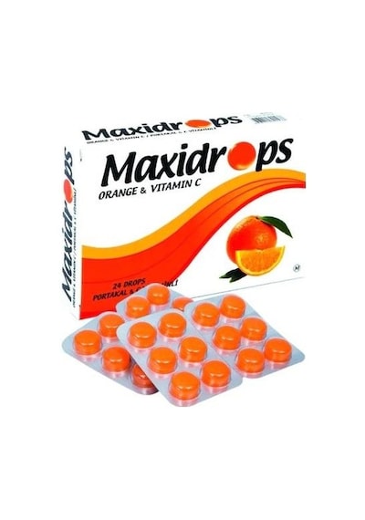 Maxidrops Pastıl Portakal Ve C   Vitaminli 24'Lü