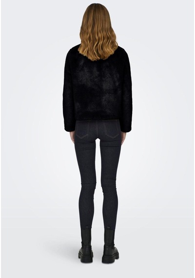 Only 15295423-fw Onlnewvıda Faux Fur Jacket Cc Otw Kadın Kürk Mont 15295423-R4306 Siyah