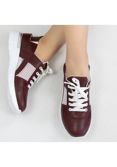 Bordo Fileli Ortopedik Spor Sandalet Çok Renkli