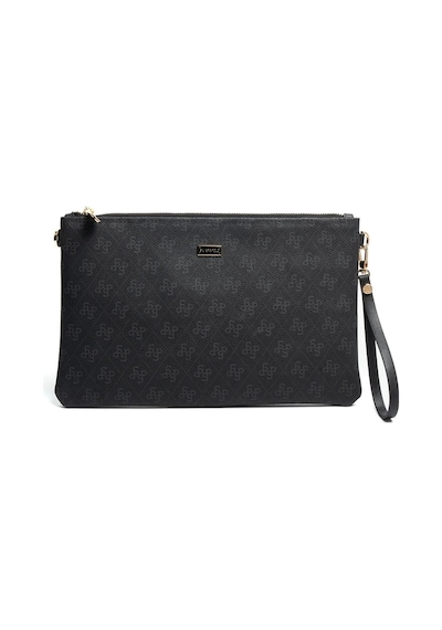 Silver Polo Sp1034 Kadın Portföy & Clutch Monogram Siyah-siyah