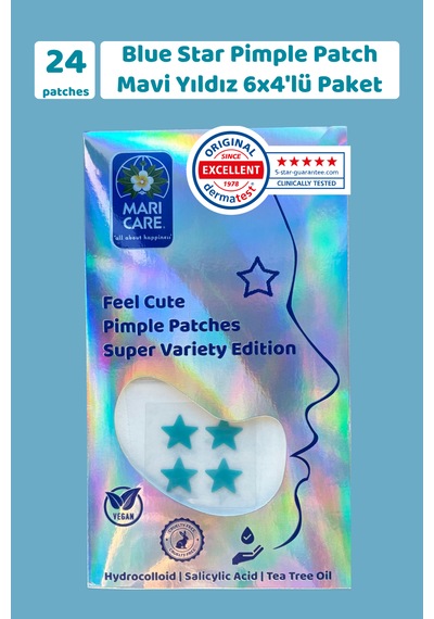 Mari Care Feel Cute Pimple Patches Super Variety Edition 6x4'lü Mavi