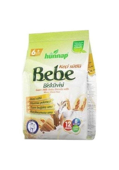 Hünnap Keçisütlü Vitaminli Bebe Bisküvisi 200gr