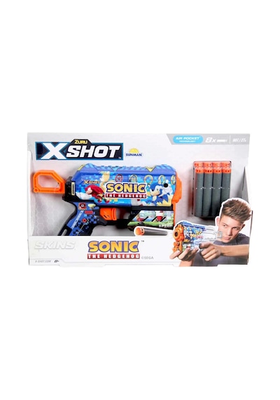 X-shot Skins Sonic Dart Fırlatıcı 8 Dartlı -s00036648