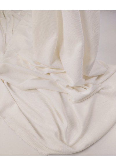 Beyaz İnce Esnek Örme Kumaş Yumuşak Elbiselik & Bluzluk 130x250cm-12318