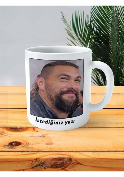 Jason Momoa Baskılı Kupa Bardak Kişiye Özel Desen 1 Çok Renkli